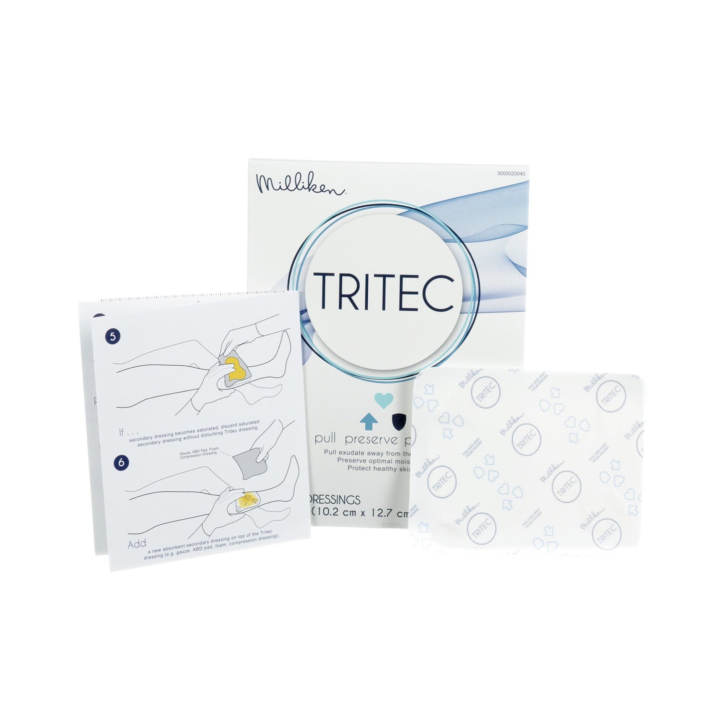 Wound Contact Layer Dressing Tritec™ 4 X 5 Inch Sterile - 3000020040