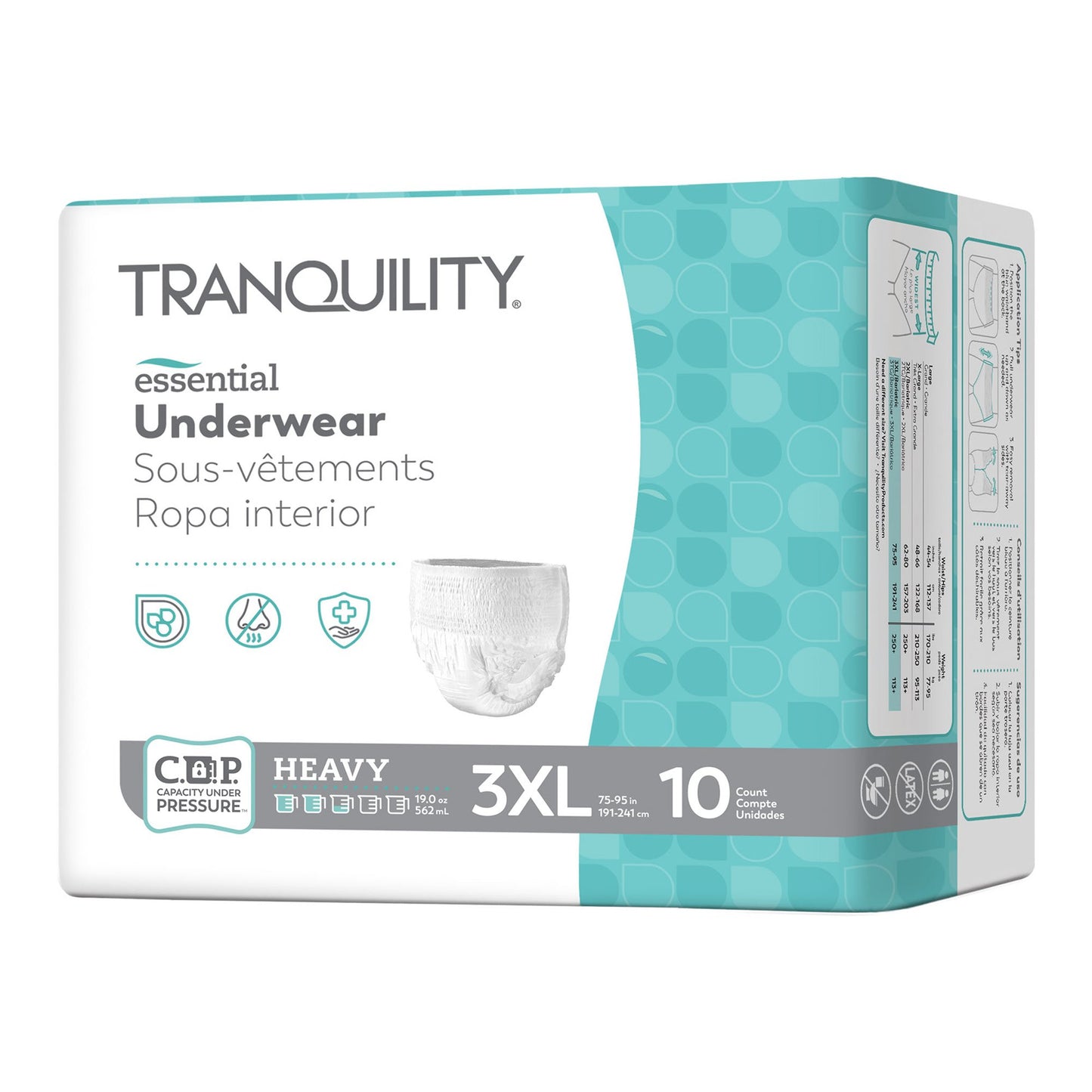 Tranquility® Essential Underwear, Heavy, 3X-Large 2609