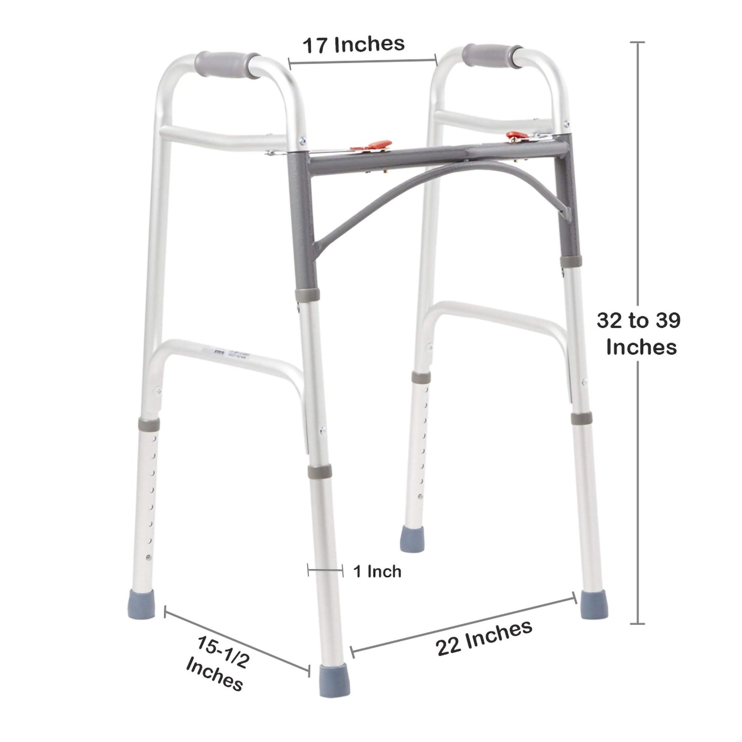 McKesson Adult Aluminum Folding Walker 146-10200-4