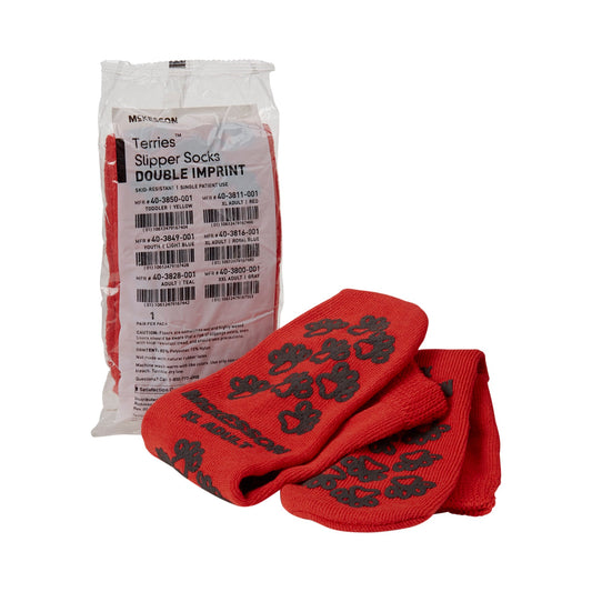 McKesson Brand McKesson Terries Adult Slipper Socks, X-Large 40-3811-001, PR