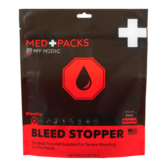 Med Packs™ First Aid Kit to Stop Bleeding – Emergency Supplies in Portable Pouch MM-KIT-S-MD-PK-BLD-GEN-RAT