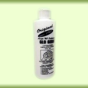 Germ Simulator Glo Germ™ 8 oz. Bottle Glo Germ White Powder / Purified Water NonSterile - GGG