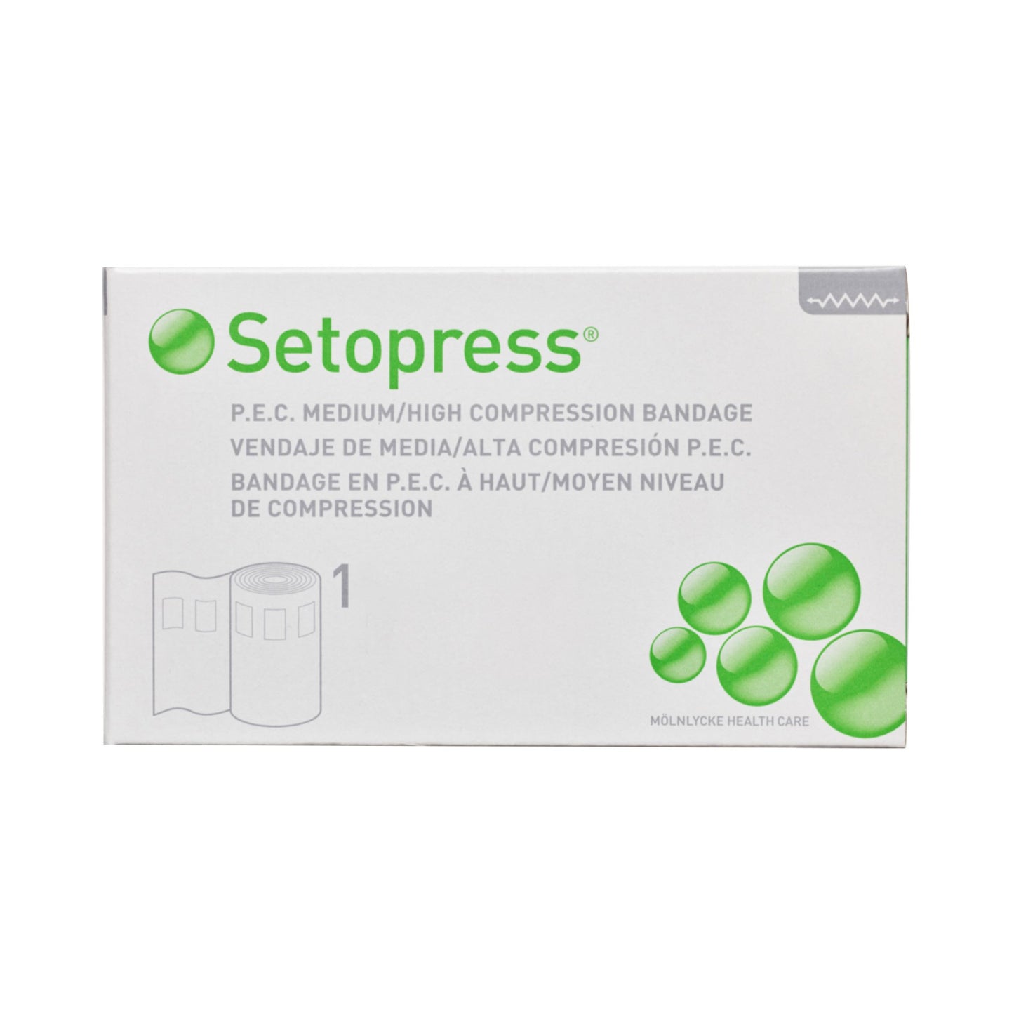 Setopress® Safety Pin Closure Compression Bandage, 4 Inch x 4 Yard 3505