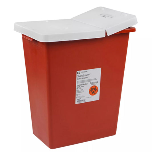 SharpSafety™ Multi-purpose Sharps Container, 18 Gallon, 26 x 18¼ x 12¾ Inch 8991