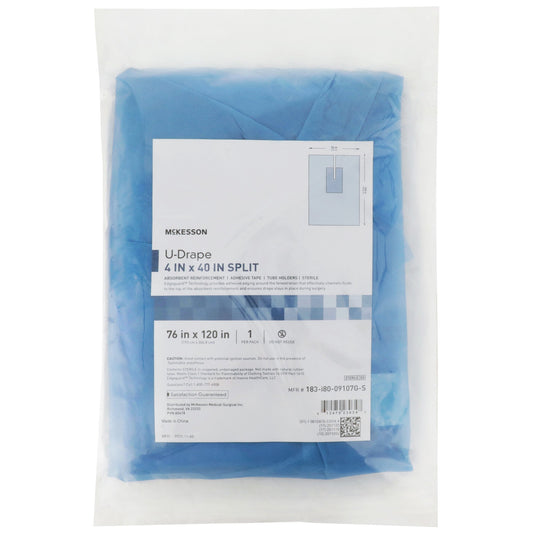 Orthopedic Drape McKesson U-Drape with Split 76 W X 120 L Inch Sterile - 183-I80-09107G-S