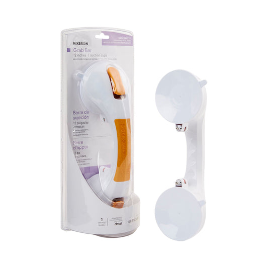Suction-Cup Grab Bar McKesson White / Yellow Plastic - 146-RTL13082