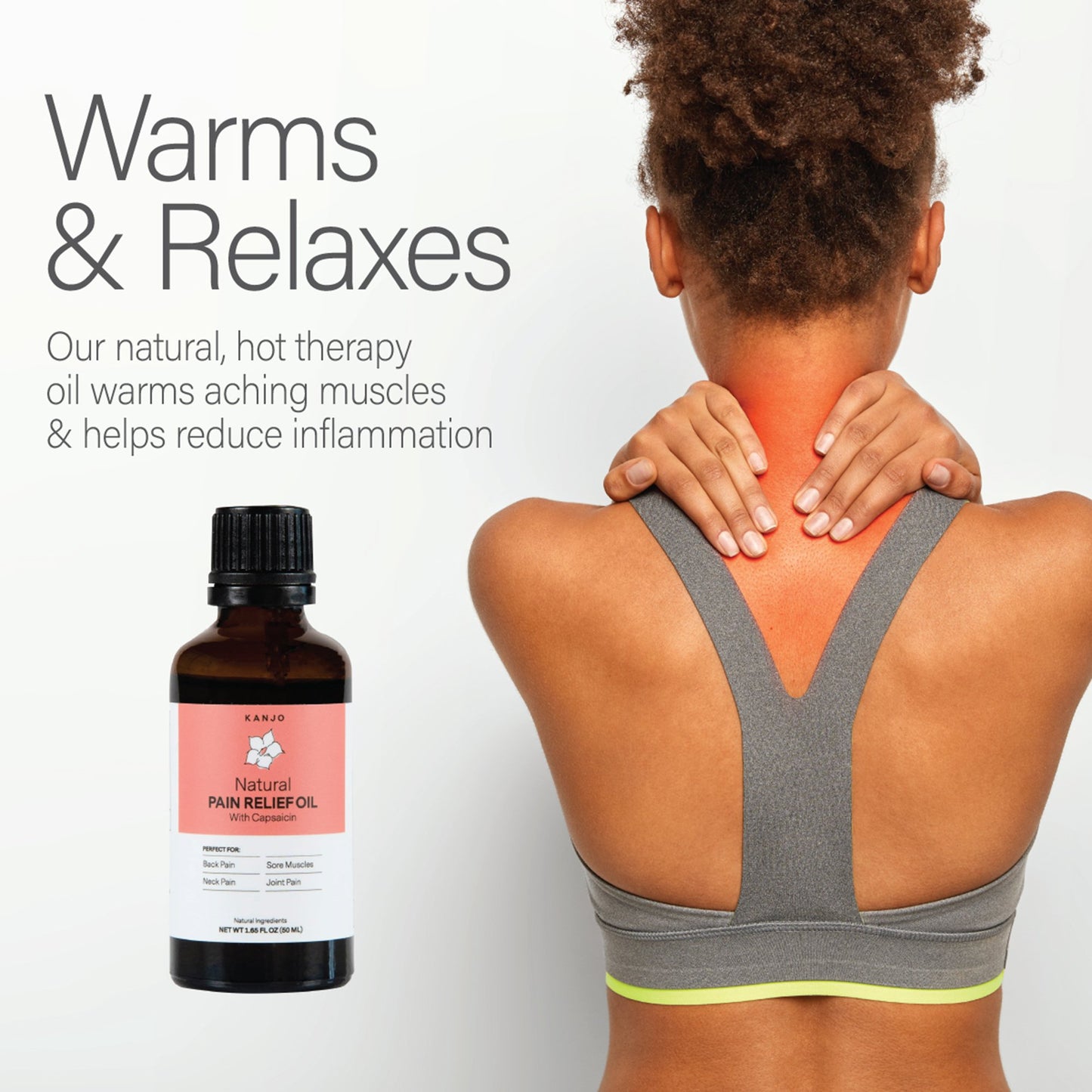 Kanjo Natural Pain Relief Oil, 1.65-ounce bottle KANPAINOIL