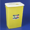 Chemotherapy Waste Container SharpSafety™ Yellow Base 26 H X 12-3/4 D X 18-1/4 W Inch Vertical Entry 18 Gallon - 8939PG2