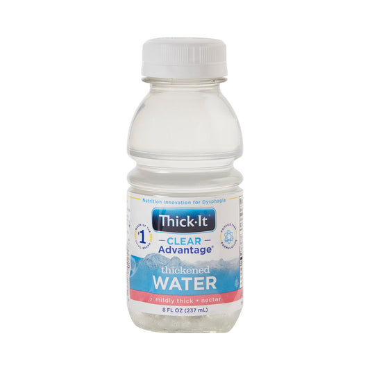Thickened Water Thick-It® Clear Advantage® 8 oz. Bottle Unflavored Liquid IDDSI Level 2 Mildly Thick - B451-L9044
