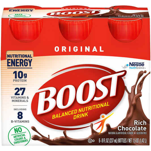 Boost® Original Chocolate Balanced Nutritional Drink, 8-ounce bottle 00041679675366