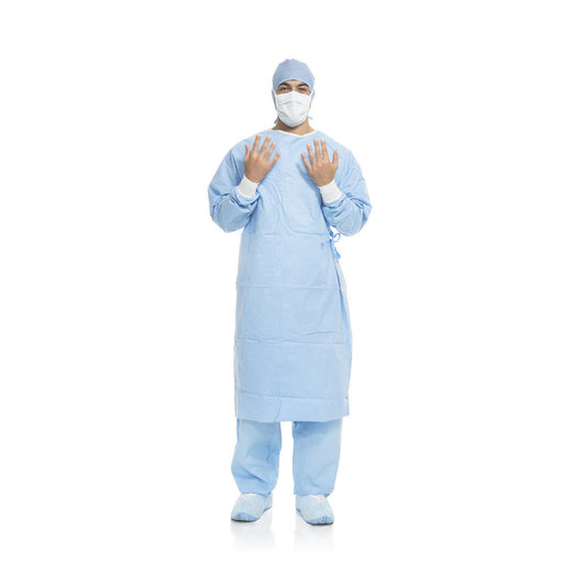 O&M Halyard Inc AERO BLUE Surgical Gown with Towel, X-Large 41734, 1 Each