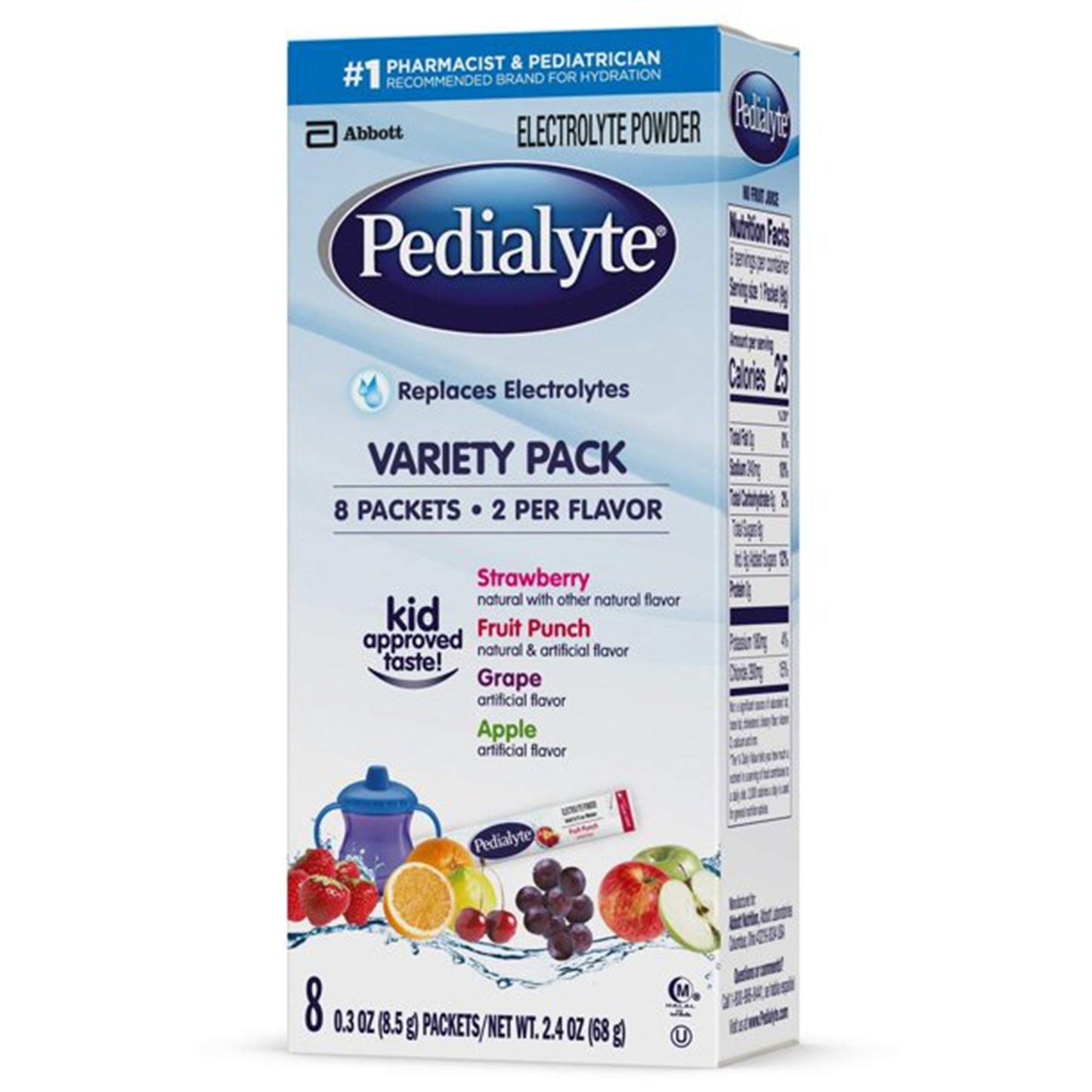 Pedialyte® Electrolyte Powder, Assorted Flavors 56090