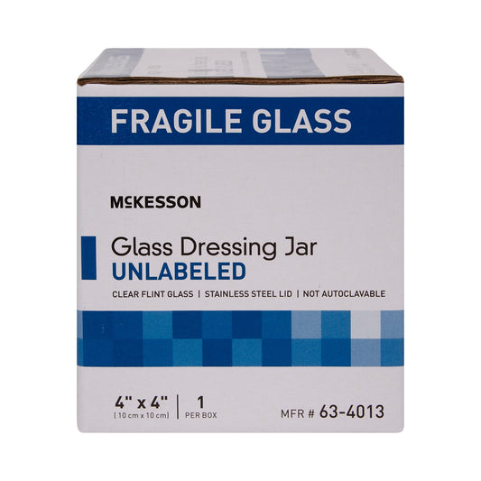Sundry Jar McKesson 4 X 4 Inch Glass Clear - 63-4013