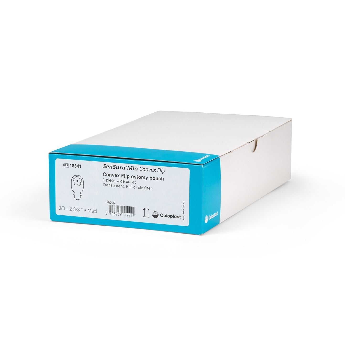 SenSura® Mio Convex 1-Piece Transparent Ostomy Pouch, 10 – 60 mm Stomas 18341