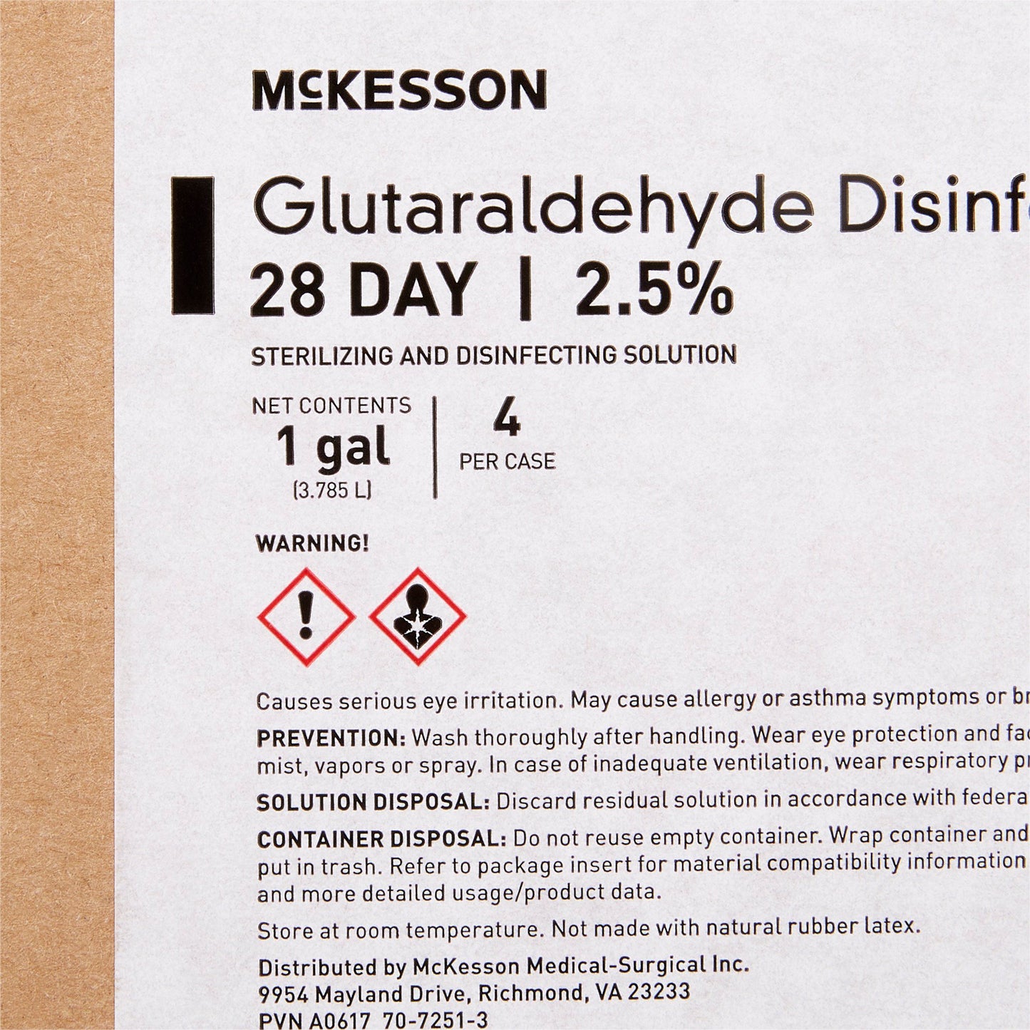 McKesson Glutaraldehyde High Level Disinfectant, 1 gal Jug 68-102800