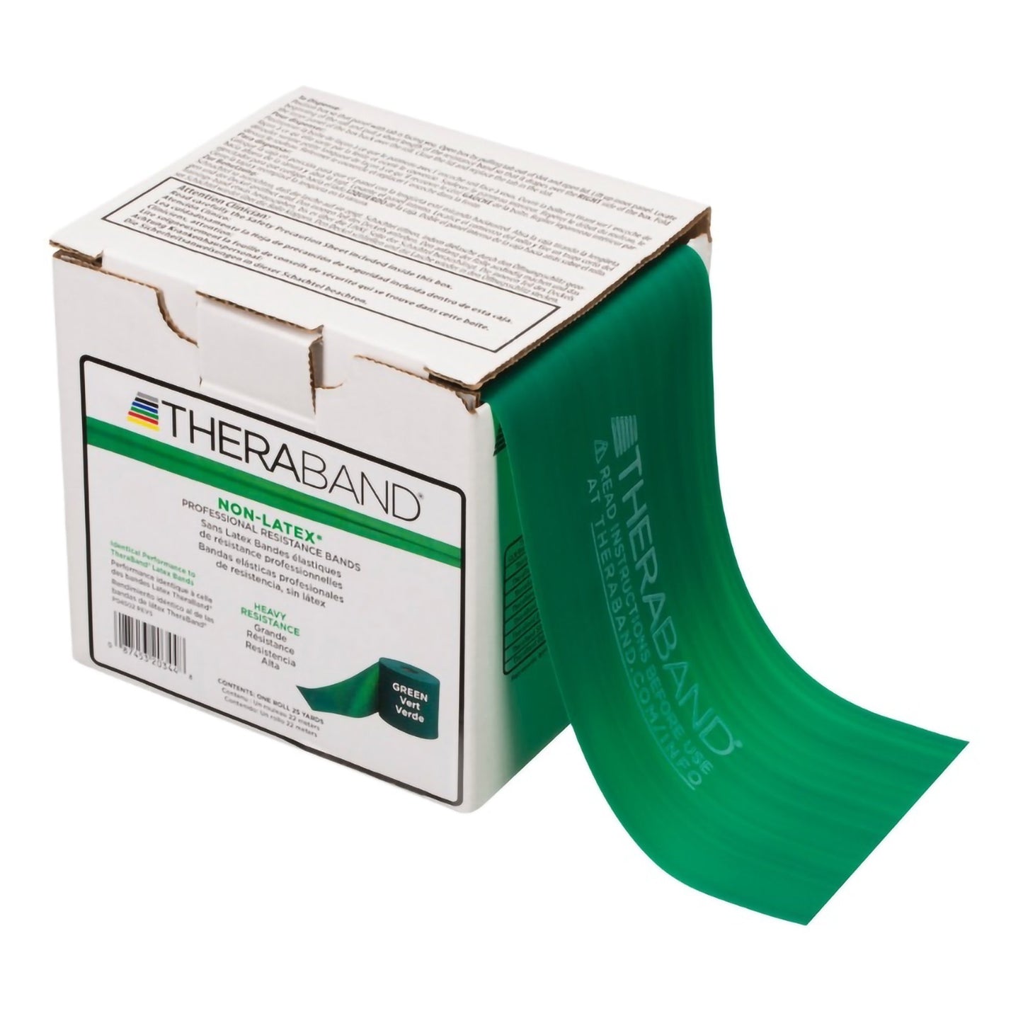 TheraBand® Exercise Resistance Band, Green, 4 Inch x 25 Yard, Heavy Resistance 81234764