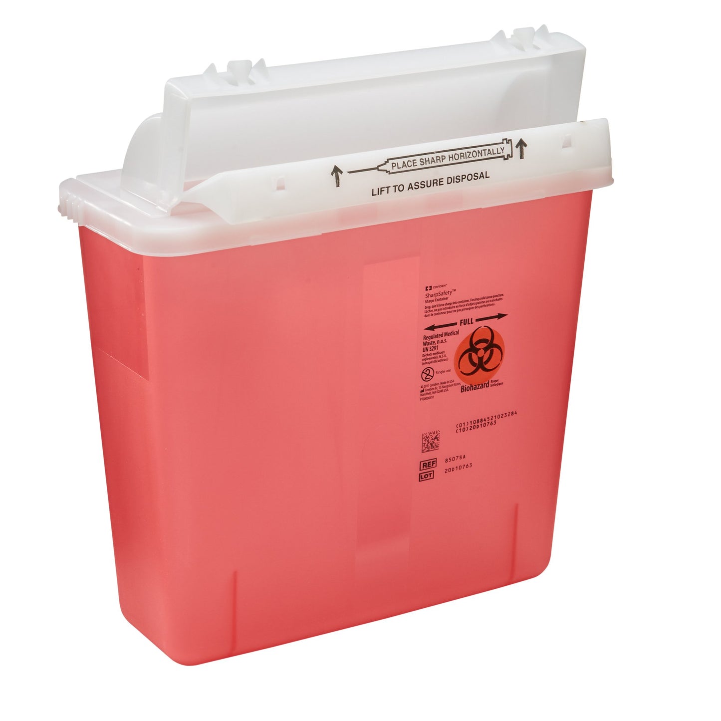 SharpStar™ In-Room™ Sharps Container, 1.25 Gallon, 12.5 x 5.5 x 10.75 Inch 8507SA