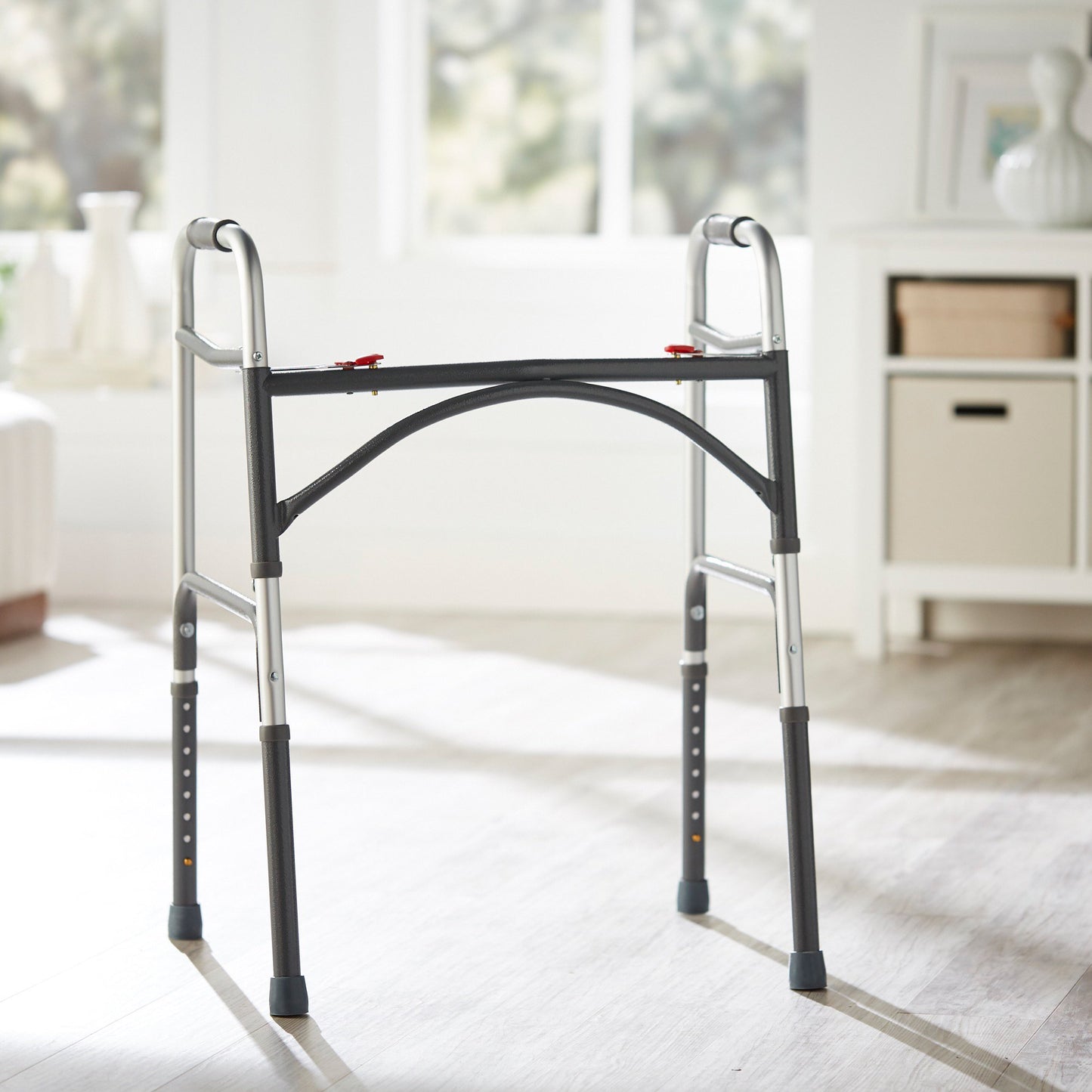 McKesson Steel Bariatric Folding Walker, 32½ – 39 Inch Height 146-10220-2