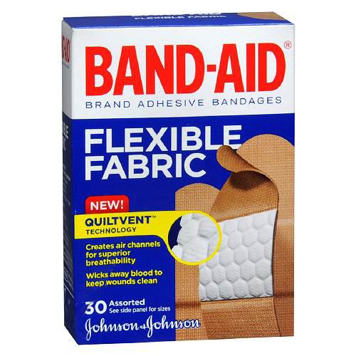 Band-Aid® Flexible Fabric Tan Adhesive Strip, Assorted Sizes 08137004430