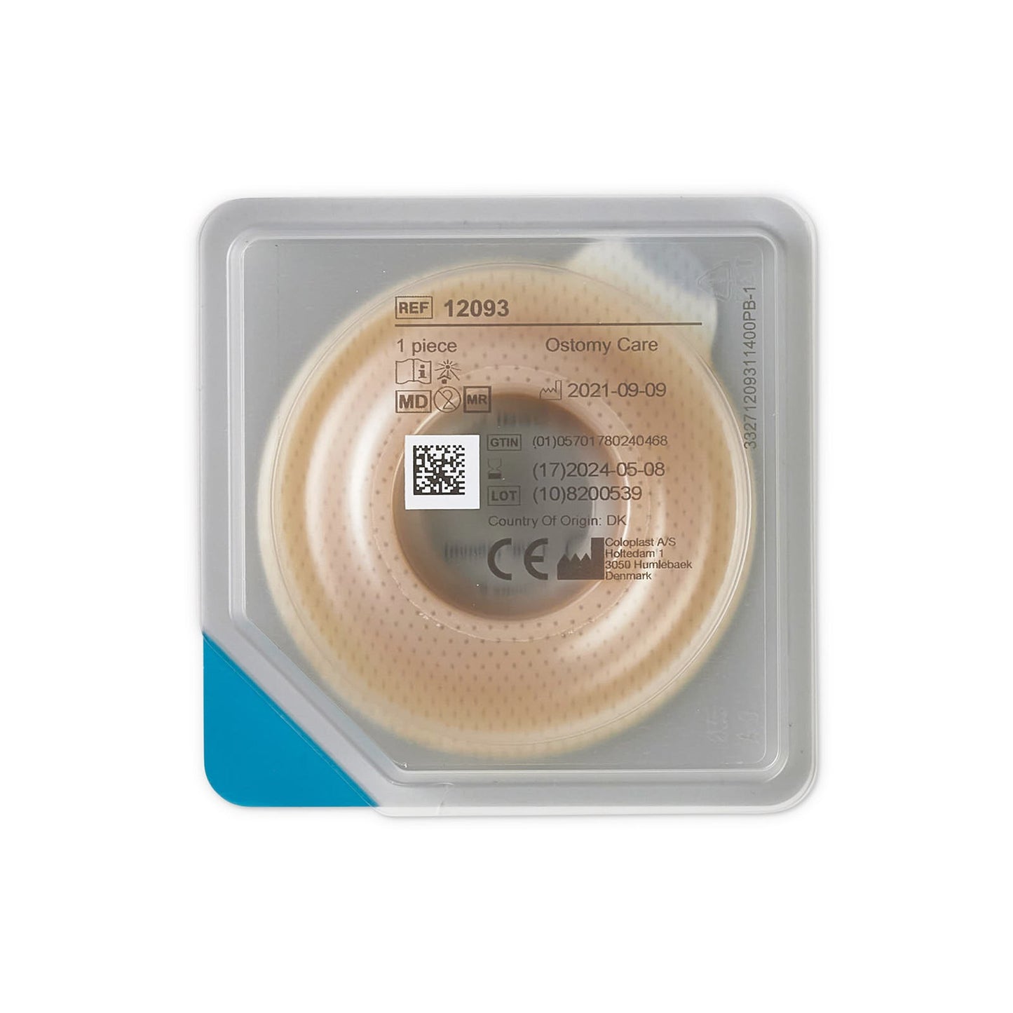 Ostomy Seal Brava® Convex, Starter Hole 1-3/8 Inch (35mm) 12093