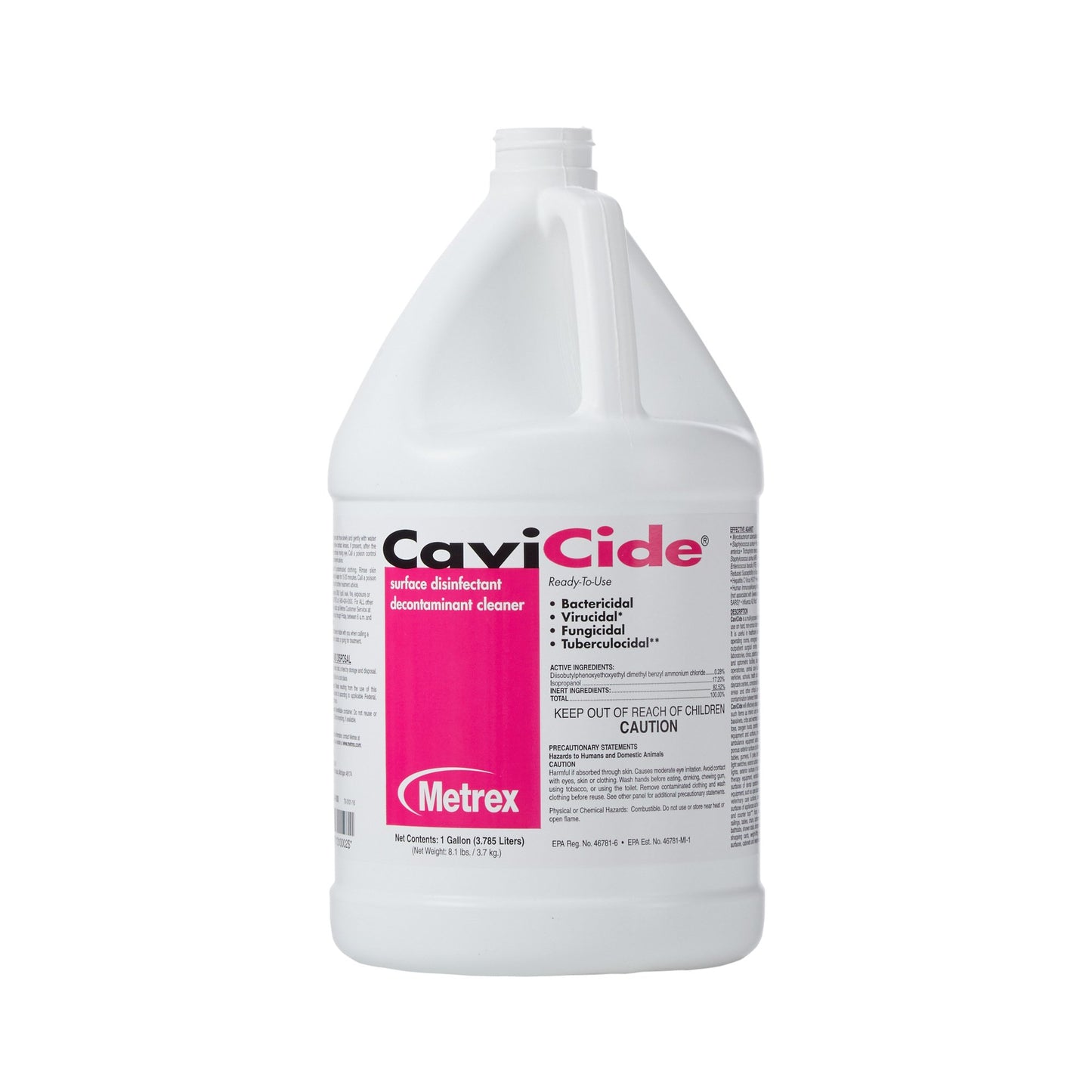 CaviCide Surface Disinfectant Cleaner, Alcohol Based, 1-gallon jug 13-1000