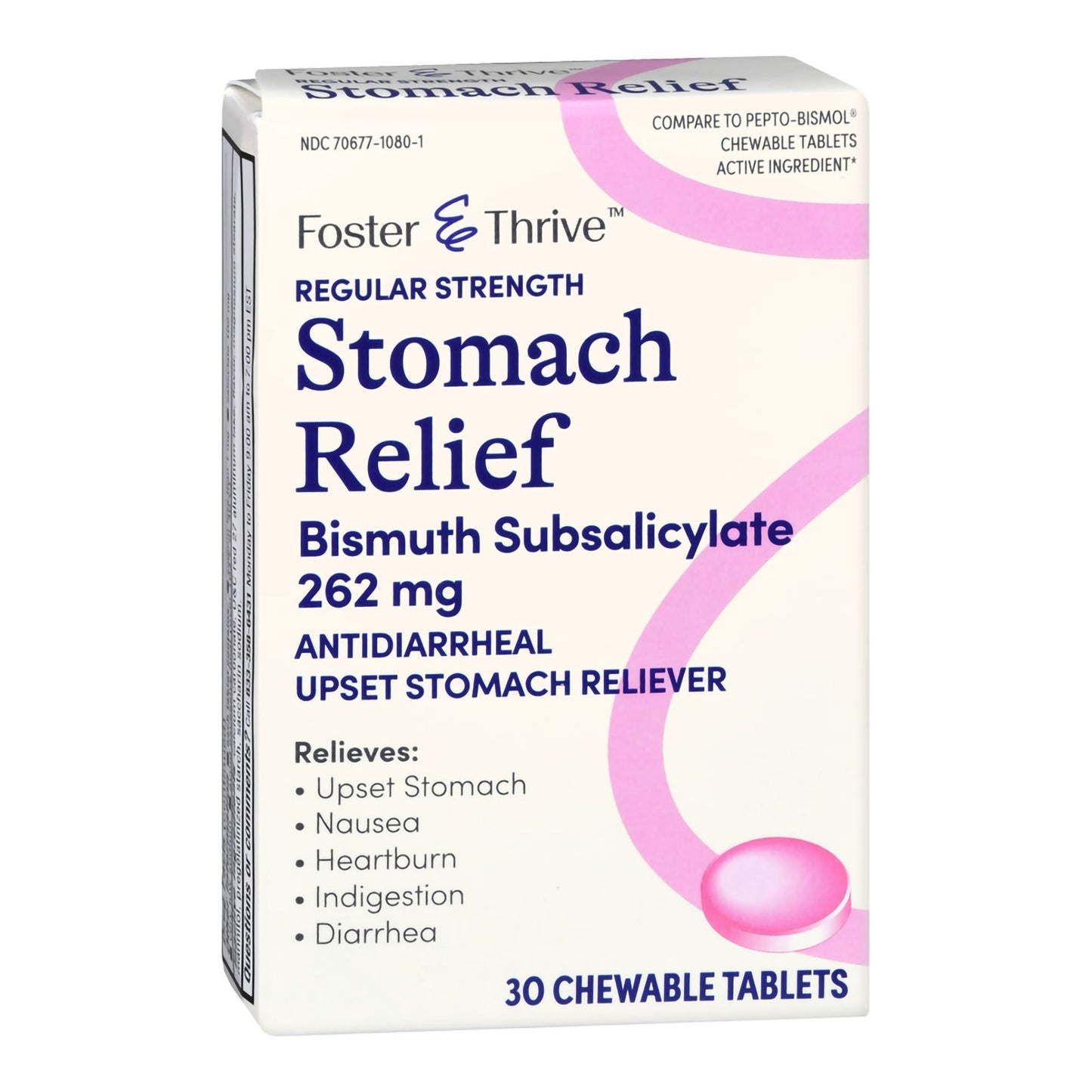Foster & Thrive™ Stomach Relief 262 mg Bismuth Salicylate Chewable Tablets 70677108001