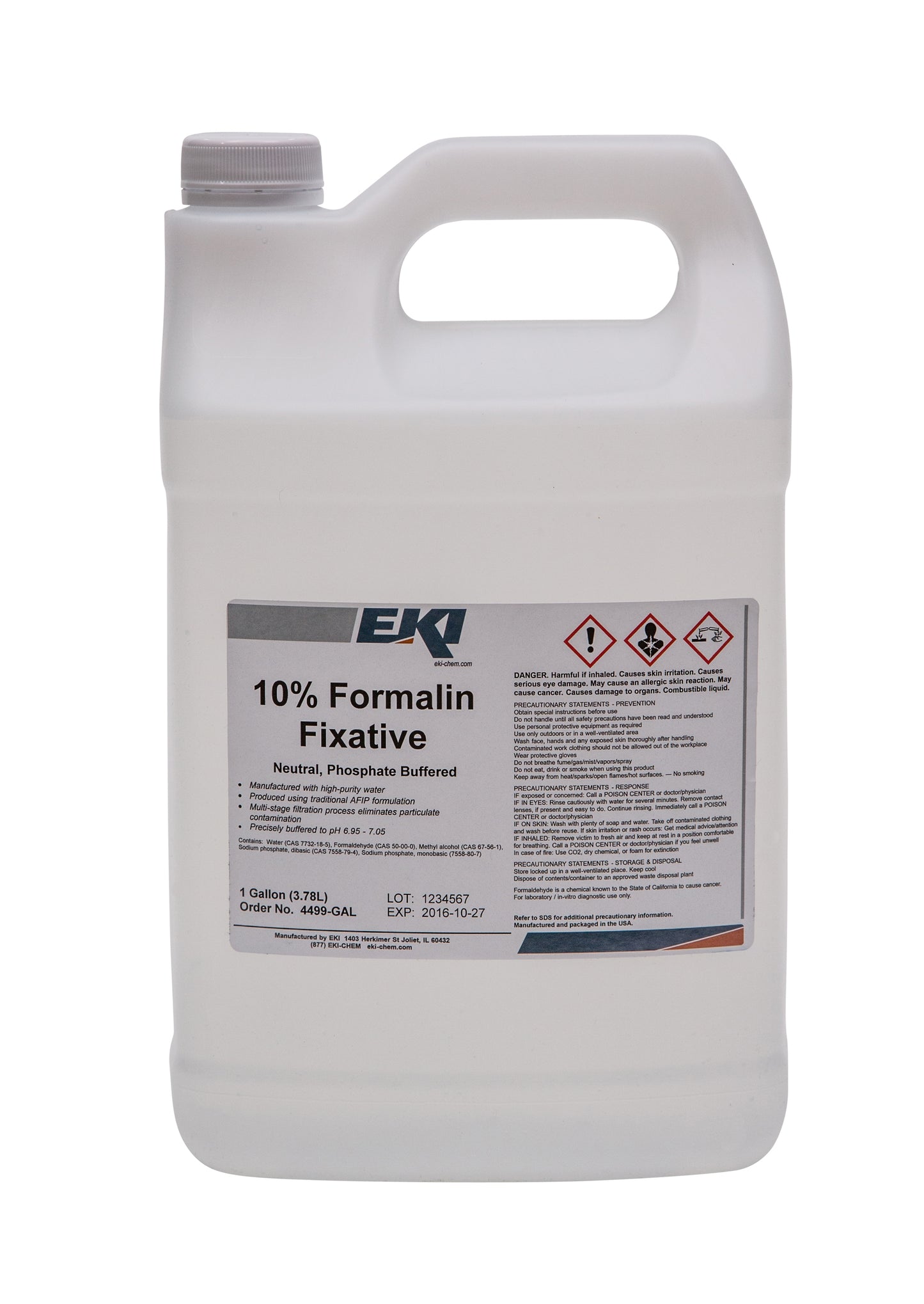 Histology Reagent Neutral Phosphate Buffered Formalin Fixative 10% 1 gal. - 4499-GAL