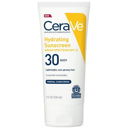Sunscreen CeraVe® Hydrating Mineral SPF 30 Lotion 5 oz. Tube 60600051499