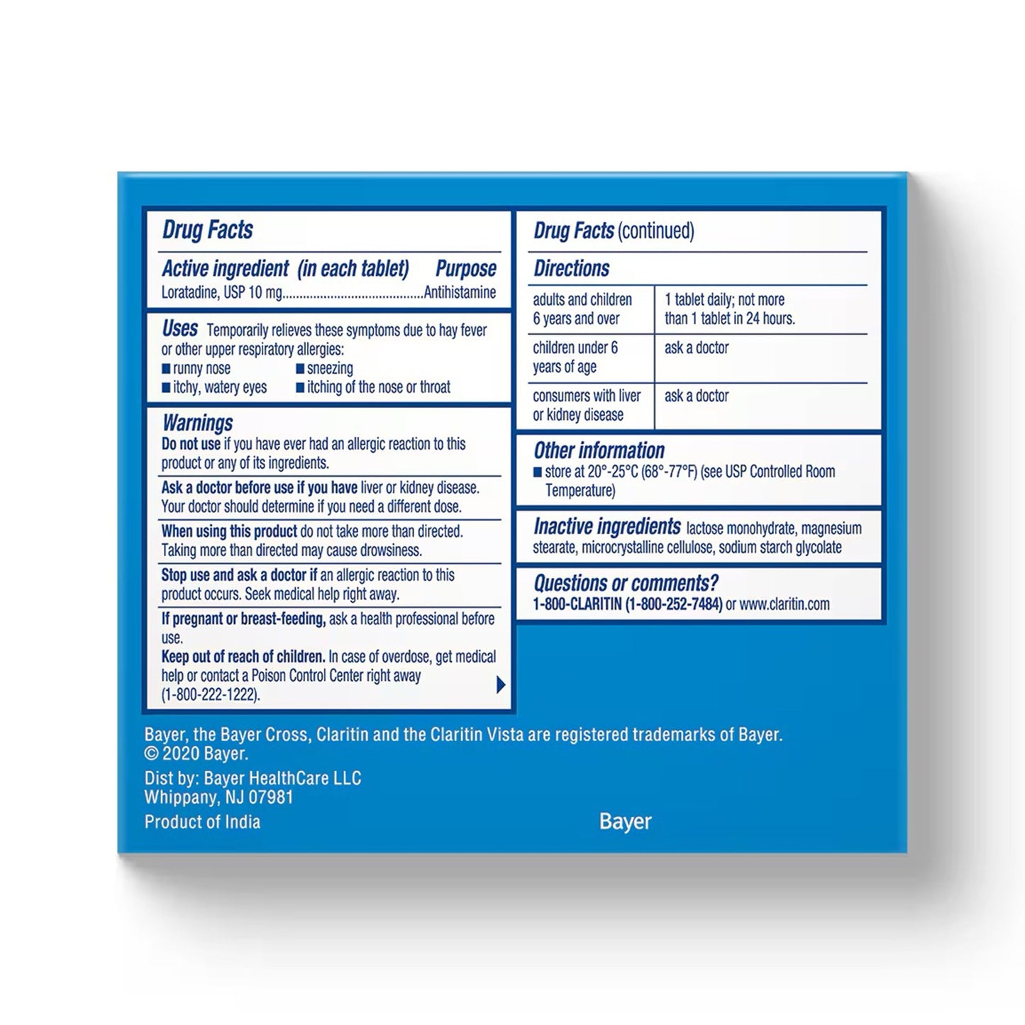 Claritin 24 Hour Allergy Tablets 11523665508