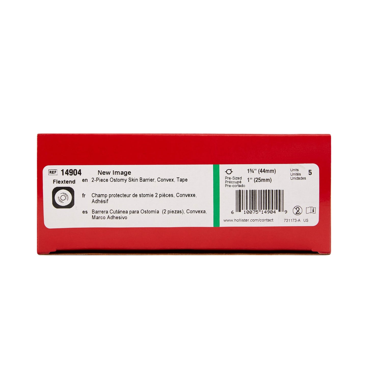 New Image Convex FlexTend™ Colostomy Skin Barrier With 1-Inch Stoma Opening 14904