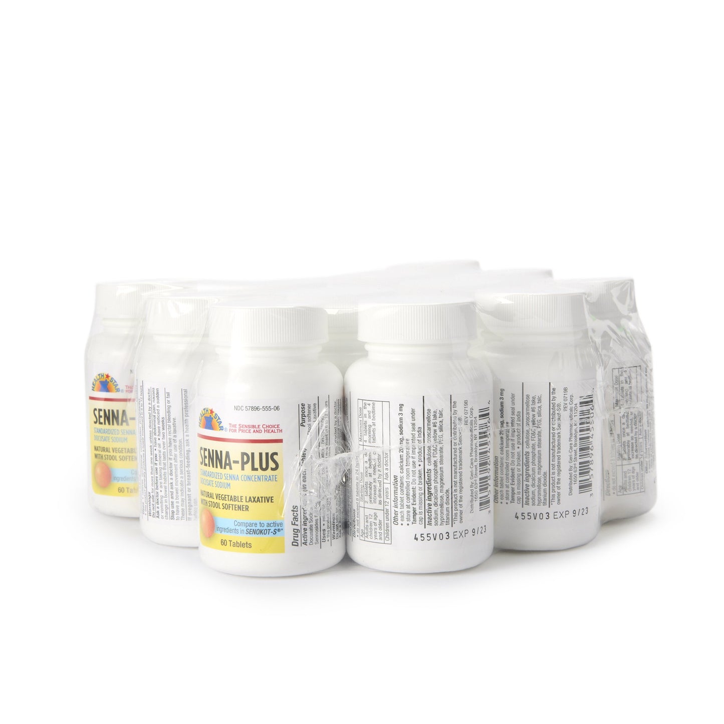 Health*Star® Docusate Sodium / Sennosides Stool Softener 455-06-HST