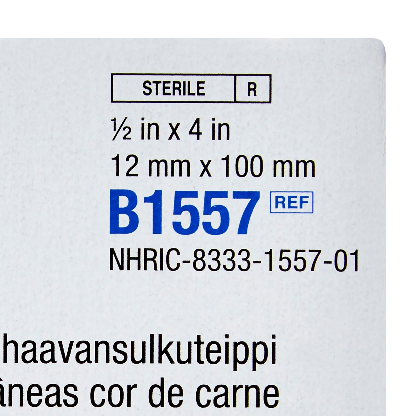 3M Steri-Strip Skin Closure Strips, Sterile, nonwoven B1557