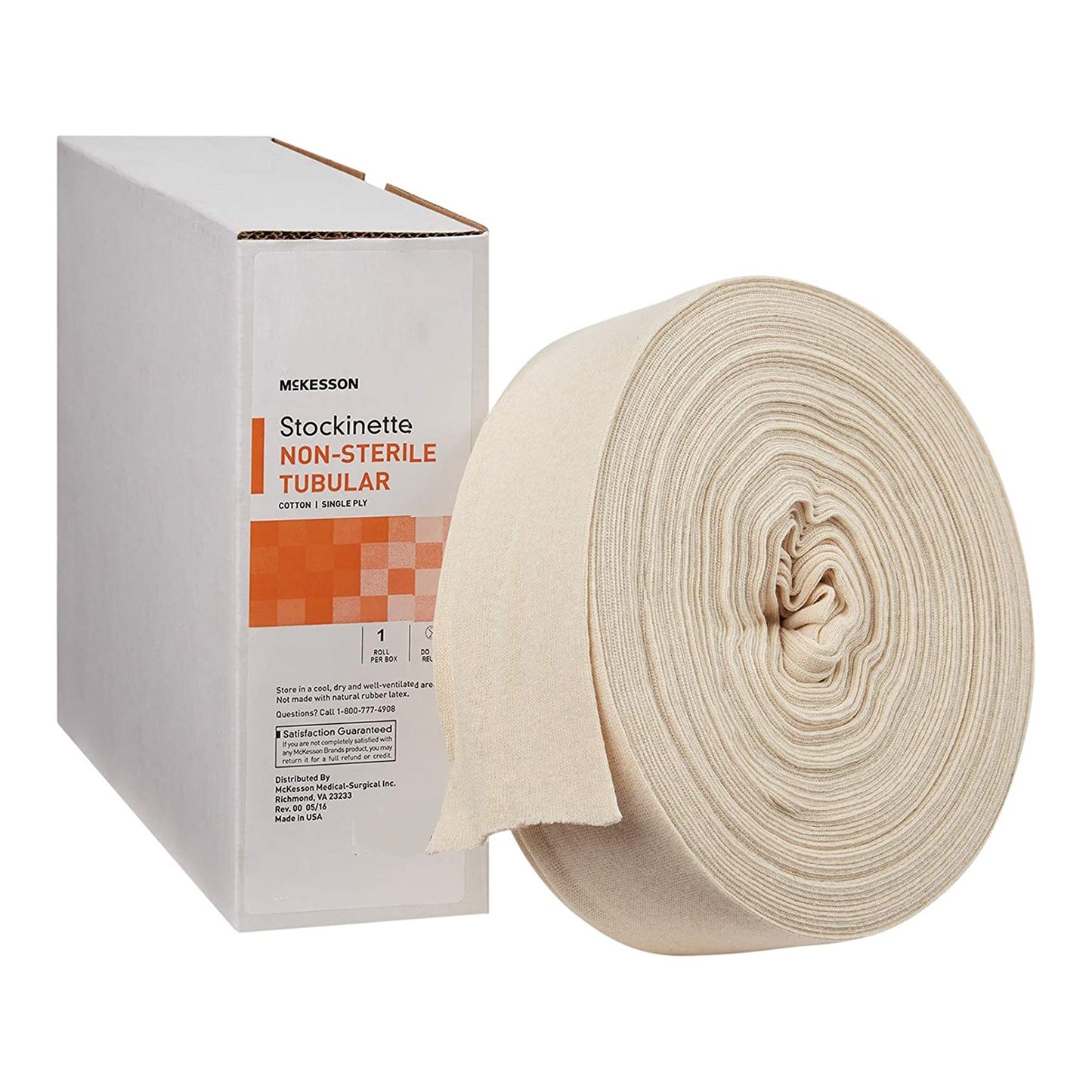 Stockinette Tubular McKesson 8 Inch X 25 Yard Cotton NonSterile - 16-4T-825