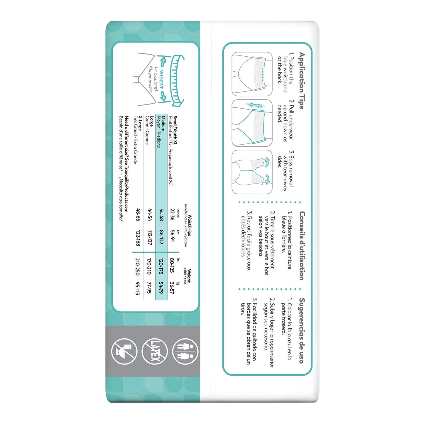 Select® Heavy Protection Absorbent Underwear, Medium 2605