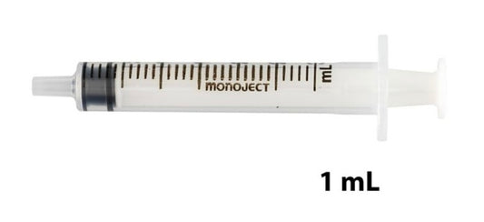 Cardinal 1 mL Monoject™ SoftPack Luer Lock  Syringe - 1180100777