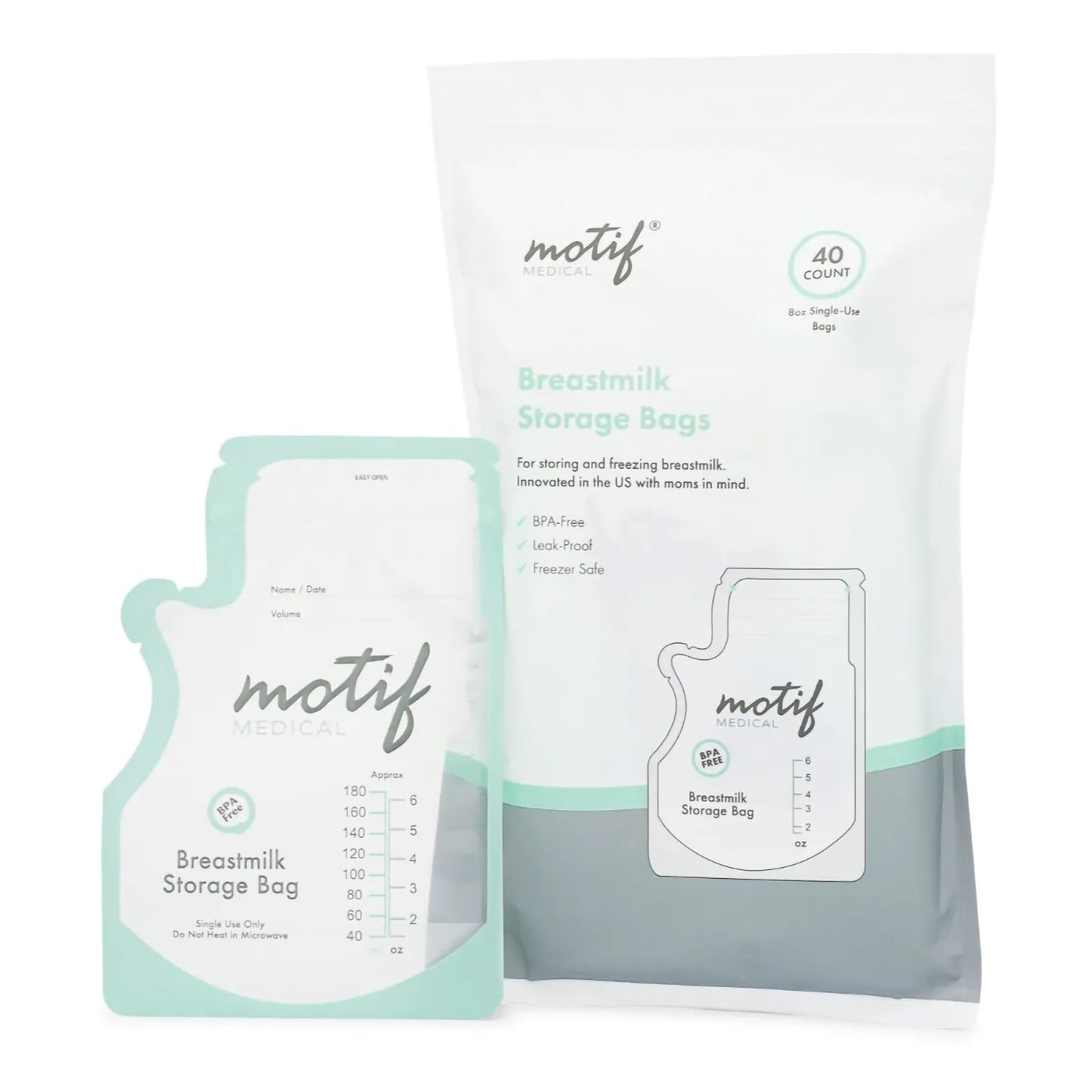 Breast Milk Storage Bag Motif Medical® 8 oz. Plastic - AAC0008-01