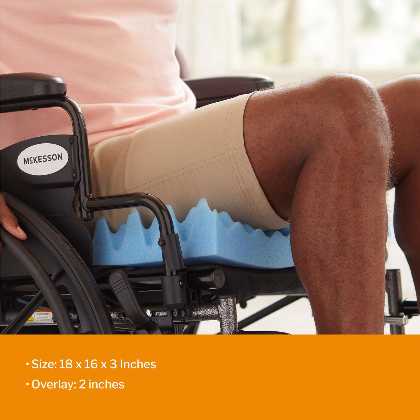 McKesson Seat Cushion, 18 W X 16 D X 3 H Inch 136-58132