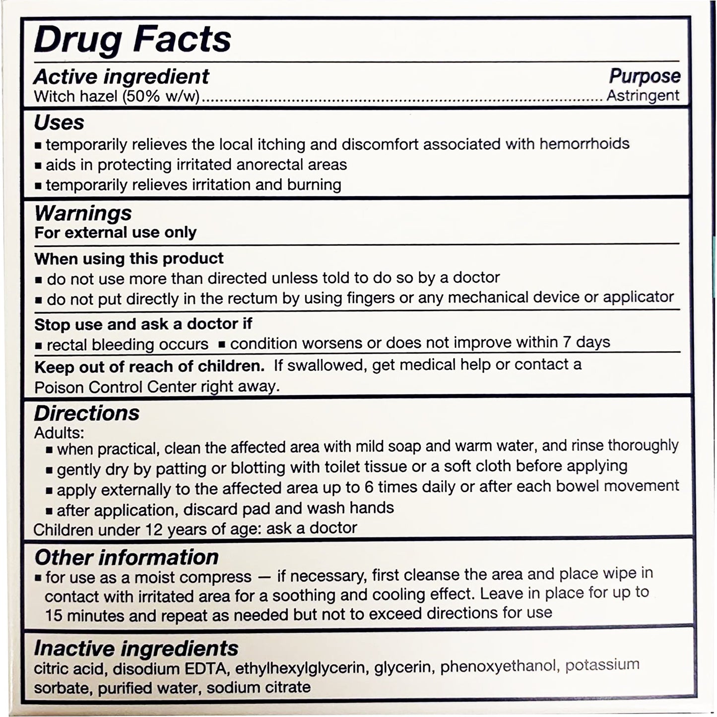 Tucks® Medicated Cooling Pads 04138800732