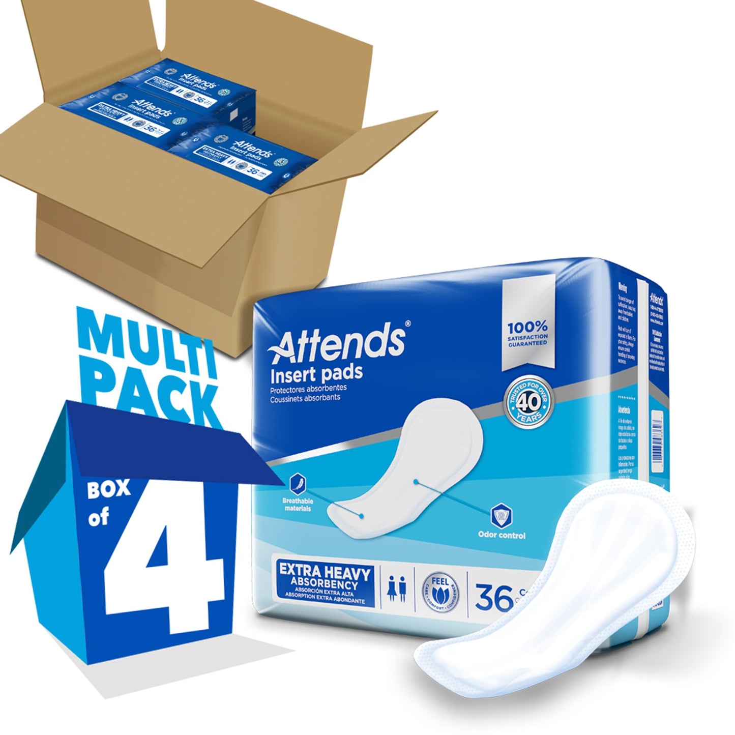 Attends® Insert Pad Incontinence Liner IP0400A