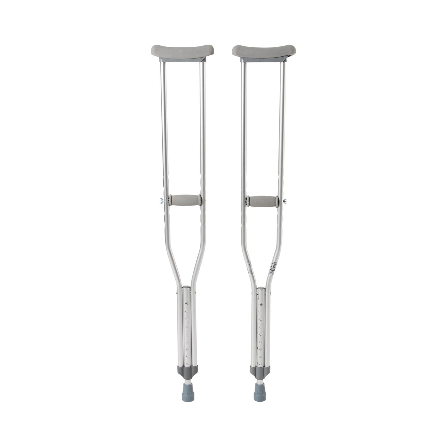 Underarm Crutches McKesson Adult 5 Foot 2 Inch to 5 Foot 10 Inch User Height Aluminum Frame 350 lbs. Weight Capacity - 146-10400-8