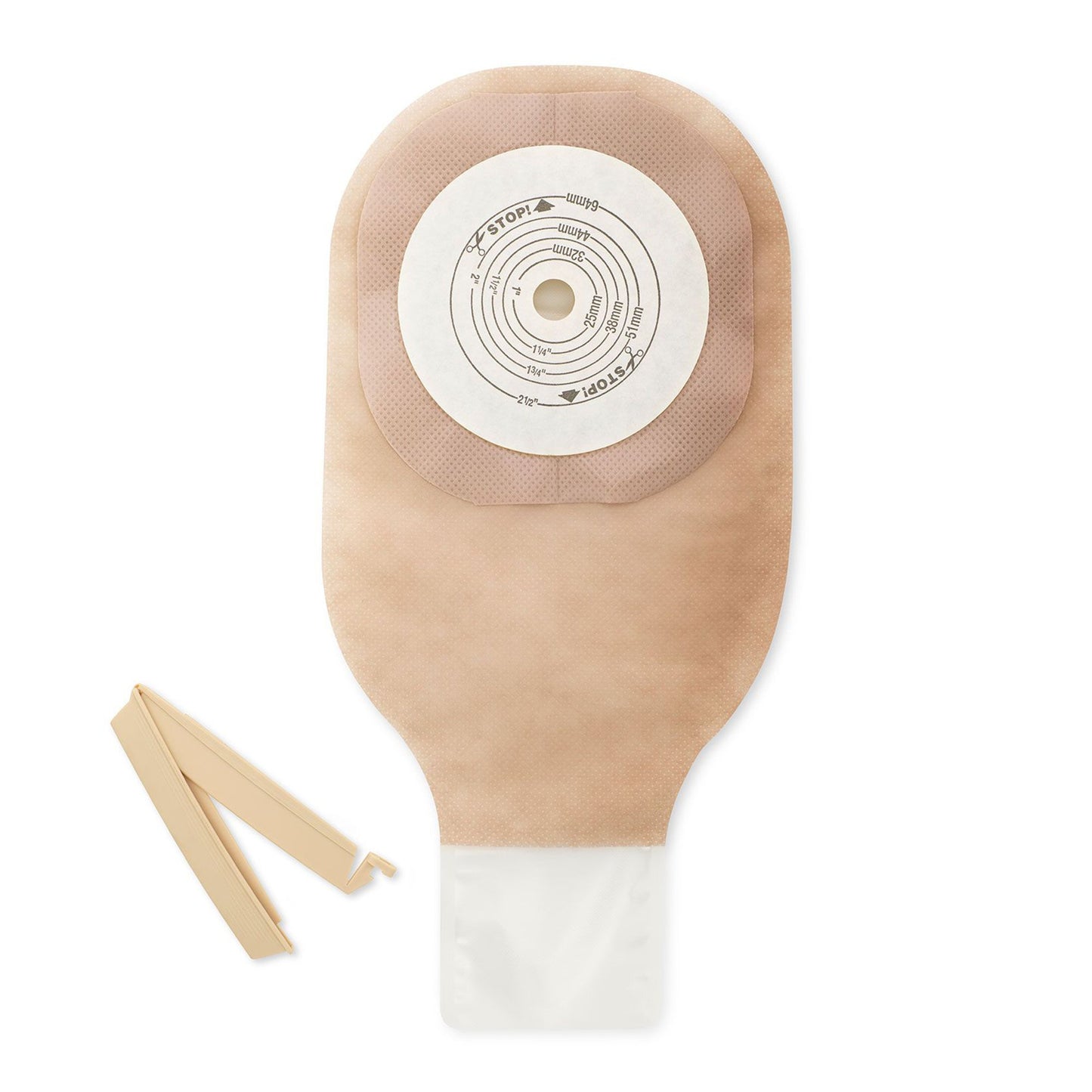 Premier™ 8131 One-Piece Ultra-Clear Ostomy Pouch, Cut to Fit Stomas up to 64 mm 8131