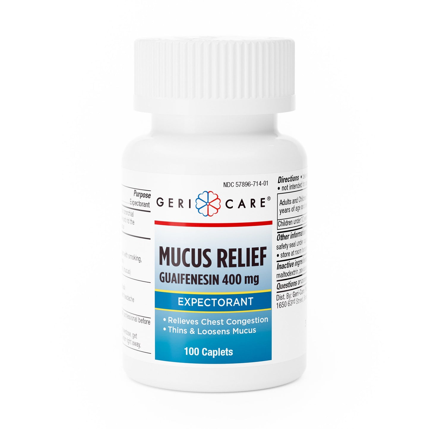 Geri-Care Geri-Care Guaifenesin Cold and Cough Relief 714-01-GCP, BT