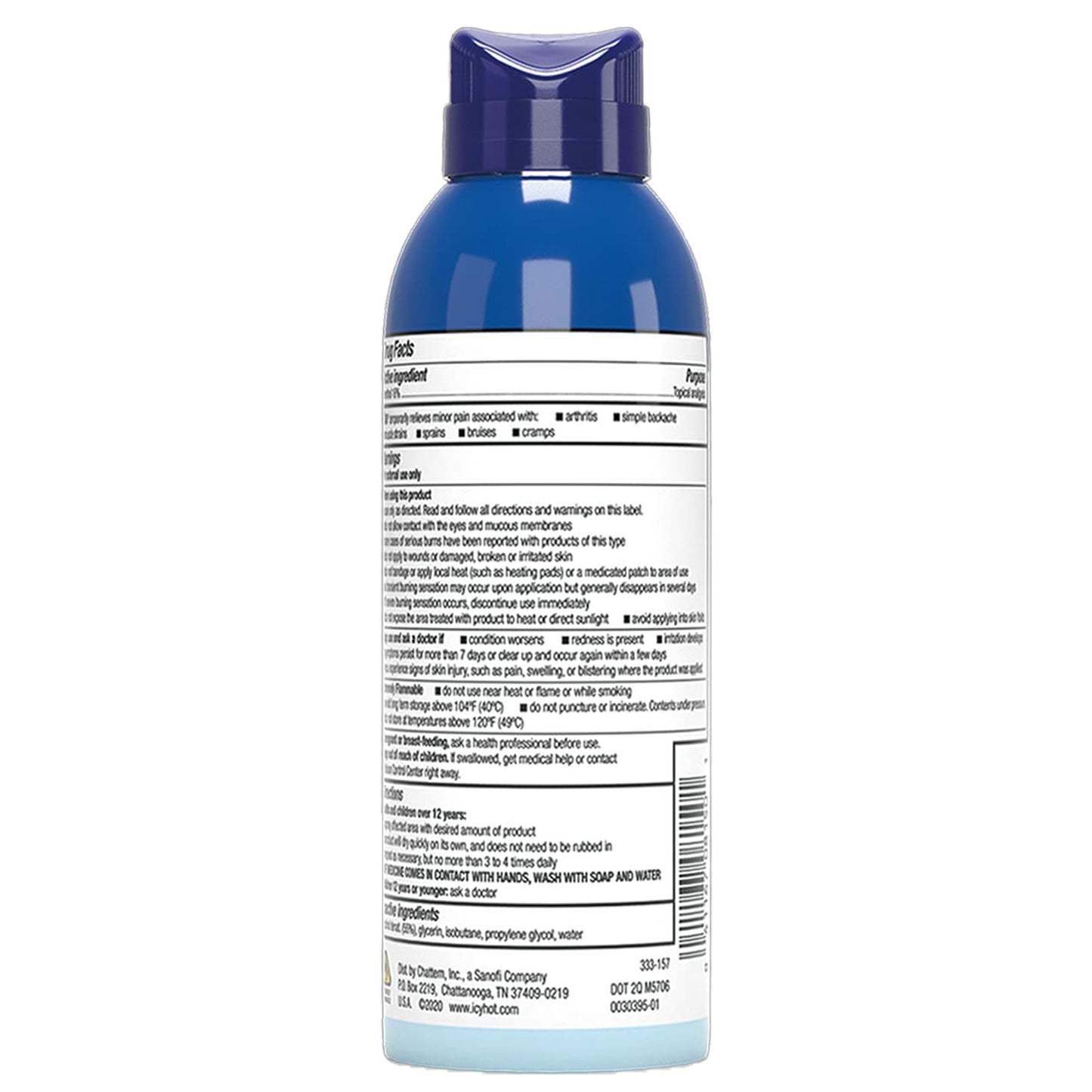 Icy Hot® Menthol Topical Pain Relief, 4-ounce Spray Can 04116708150