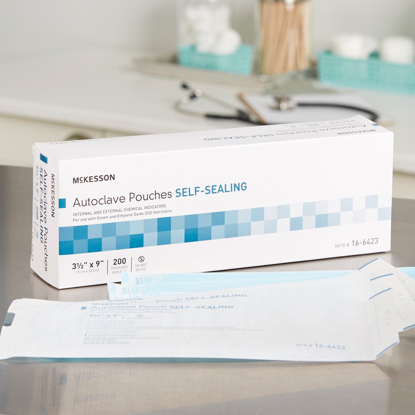 McKesson Sterilization Pouch, 3½ x 9 Inch 16-6423