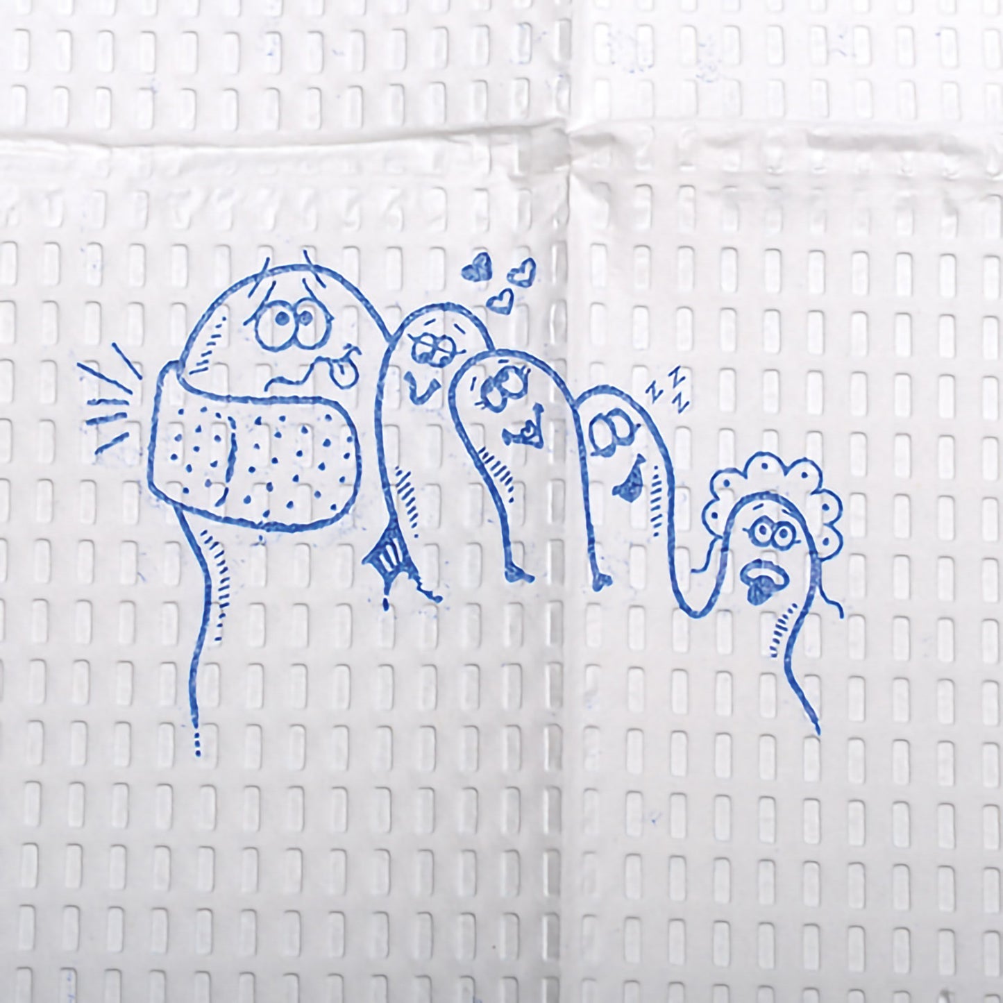 Procedure Towel McKesson 13 W X 18 L Inch White / Blue Cartoon Toes NonSterile - 18-917489