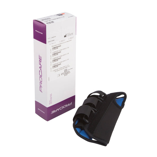 Wrist Brace ProCare® ComfortFORM™ Aluminum / Foam / Spandex / Plastic Left Hand Black Medium - 79-87295