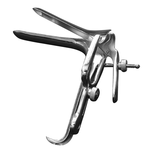 Vaginal Speculum McKesson Pederson NonSterile Office Grade Stainless Steel Small Double Blade Duckbill Reusable Without Light Source Capability - 43-2