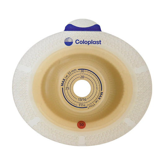 Ostomy Barrier SenSura® Flex Xpro Precut, Extended Wear Double Layer Adhesive 50 mm Flange Red Code System 1-1/8 Inch Opening - 11027