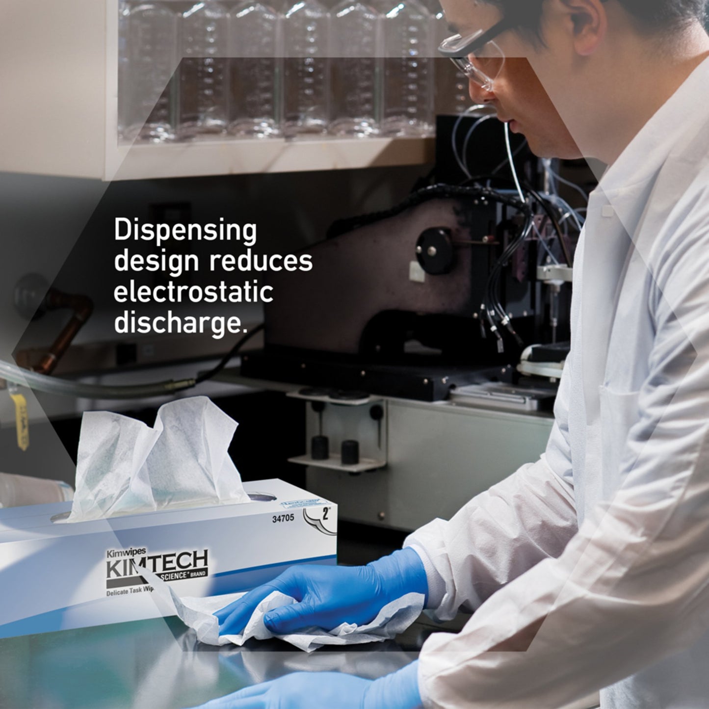 Kimtech Science™ Kimwipes™ Delicate Task Wipes, 2 Ply, 11.22 x 12.39 Inch 34705