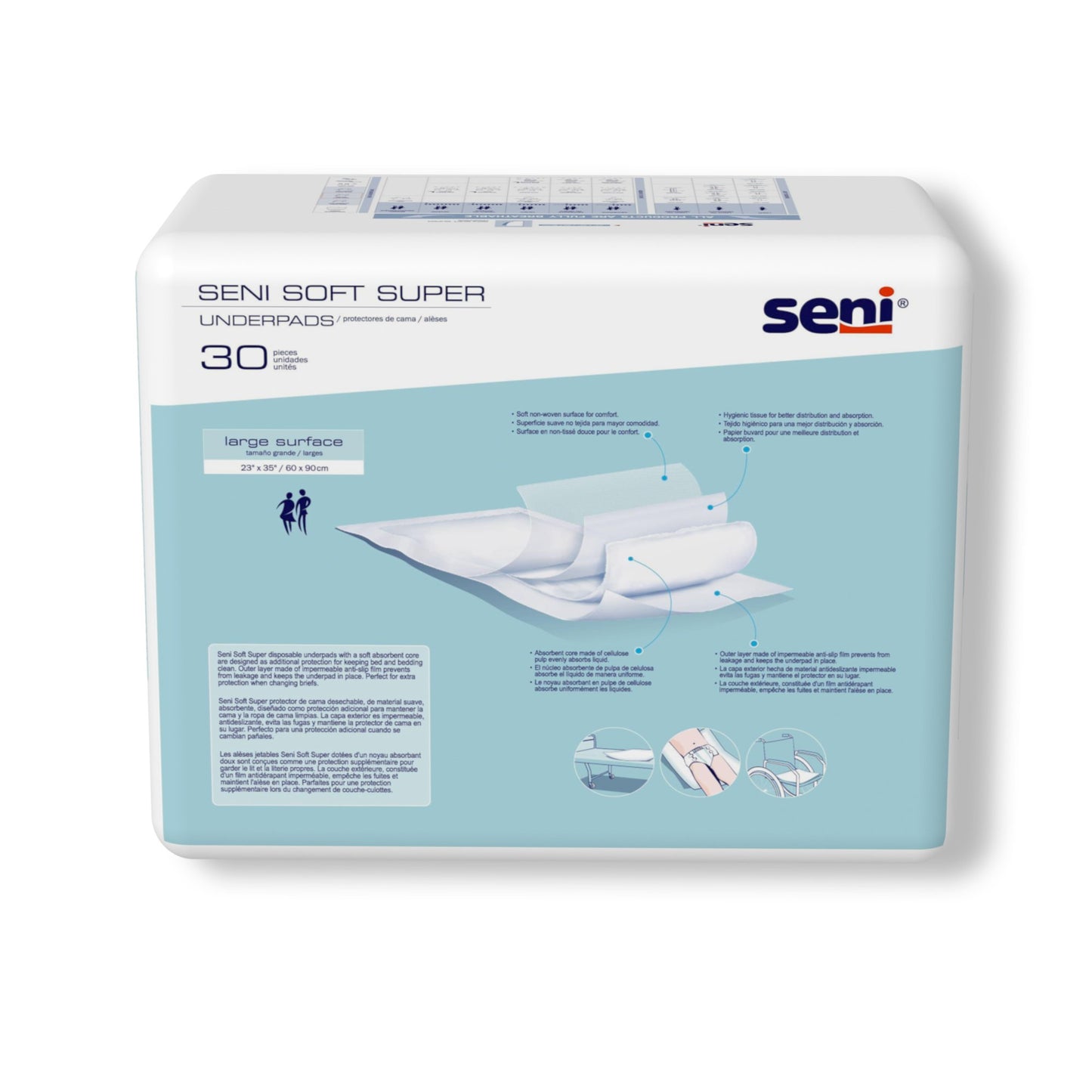 Seni® Soft Super Underpad, Level 2 Absorbency S-0330-US1